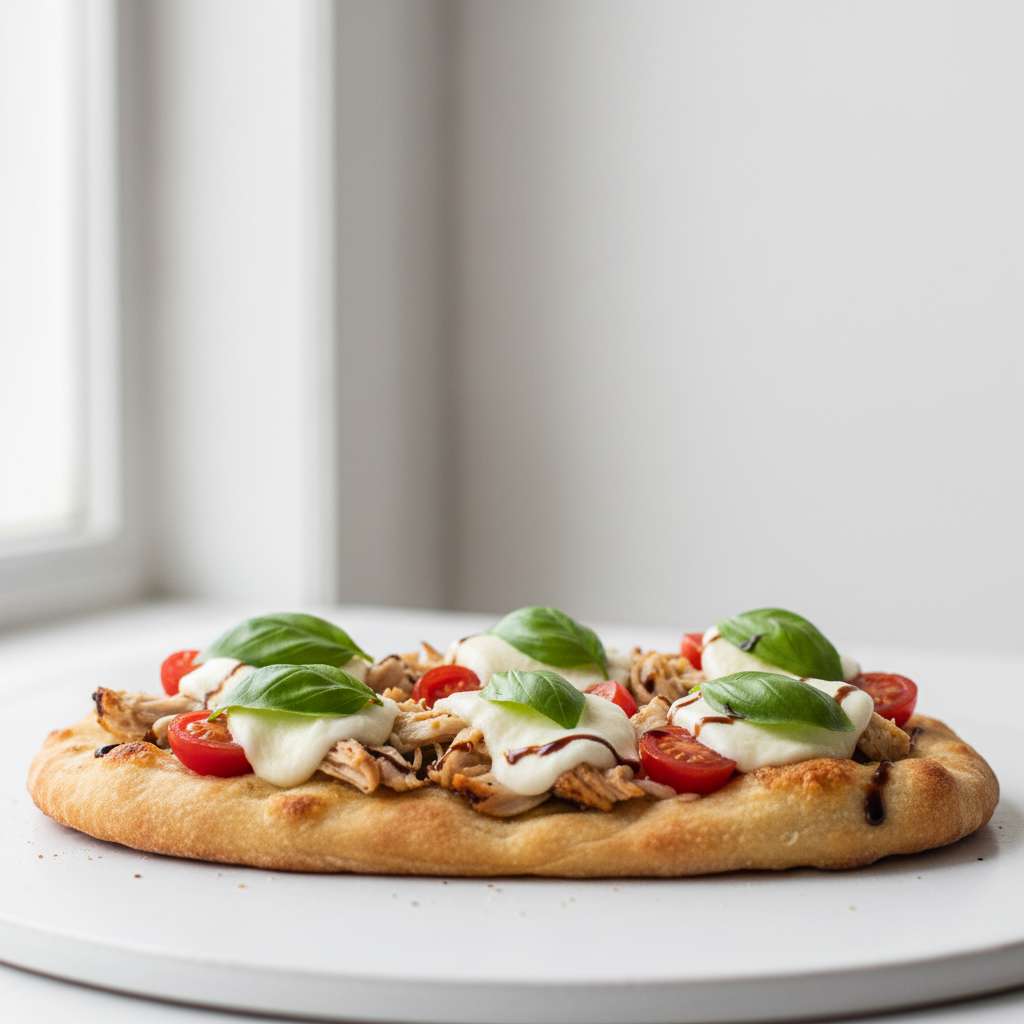 Easy Chicken Caprese Flatbread