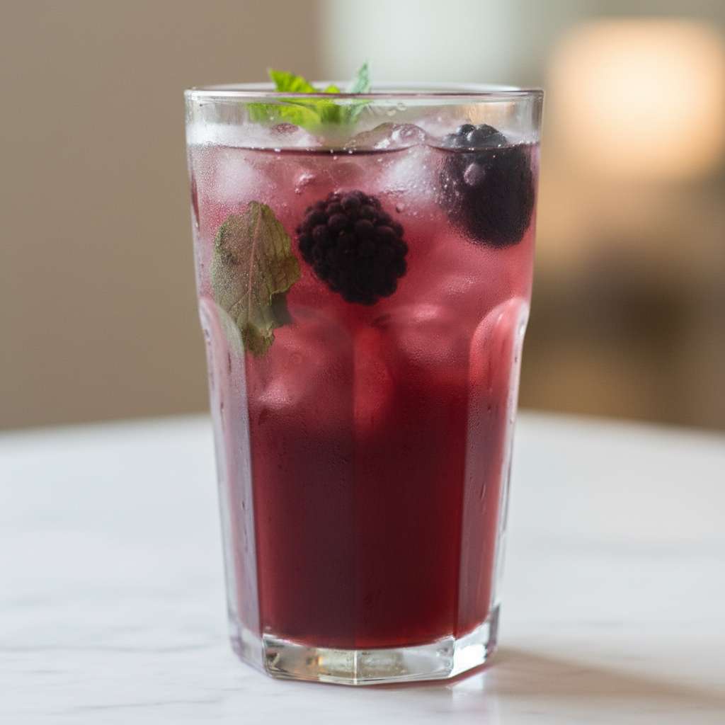 Easy Delicious Blackberry Iced Tea
