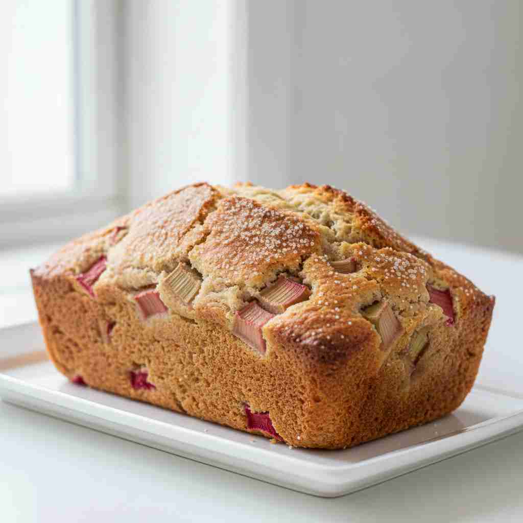 Easy Rhubarb Quick Bread 2 Easy Rhubarb Quick Bread