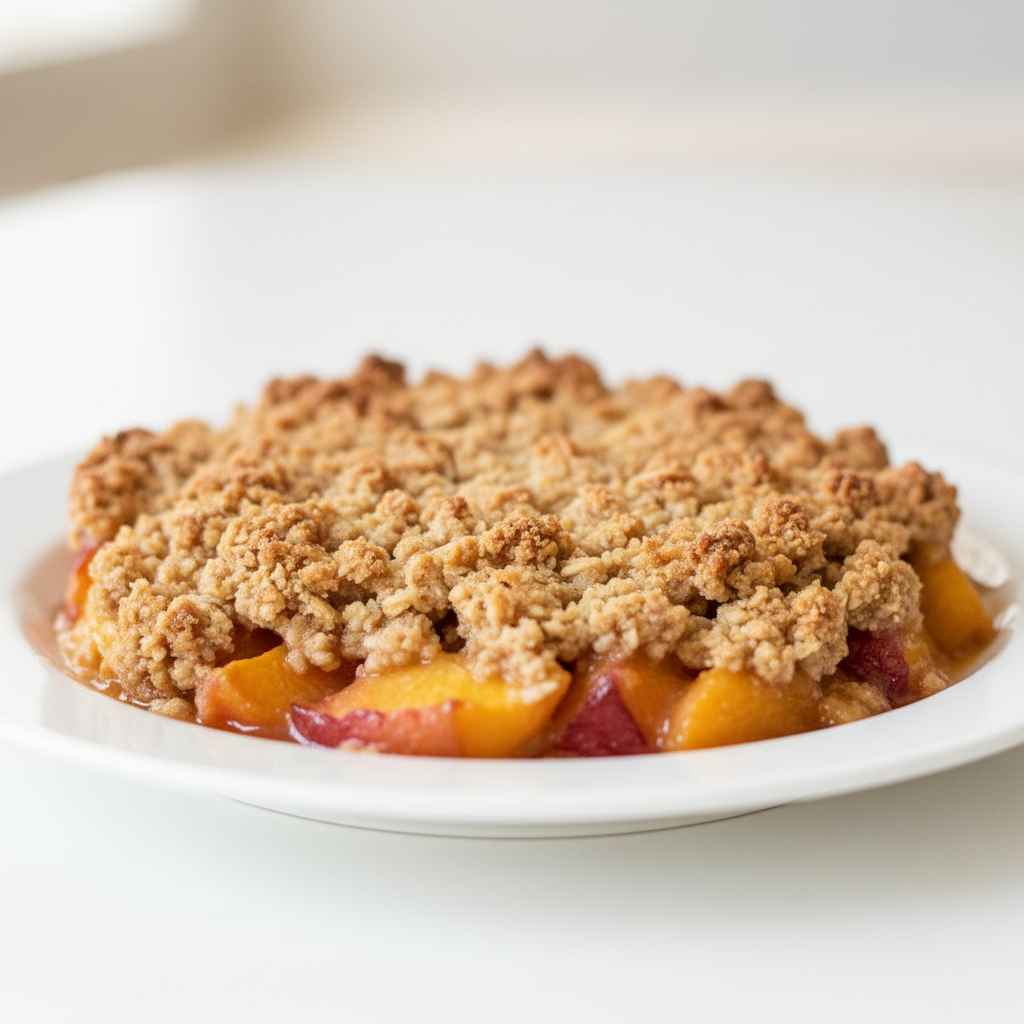 Fresh Peach Crisp 2 Fresh Peach Crisp