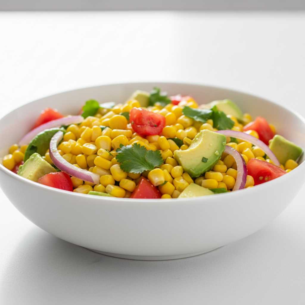 Fresh Summer Corn Salad Avocado Tomato