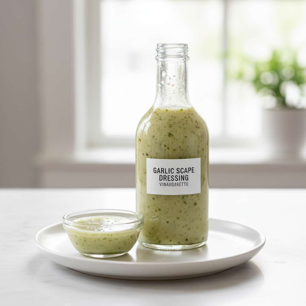 Garlic Scape Dressing Vinaigrette