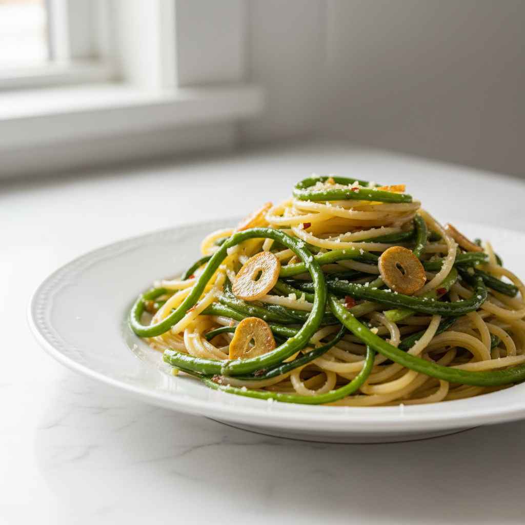 Garlic Scape Pasta