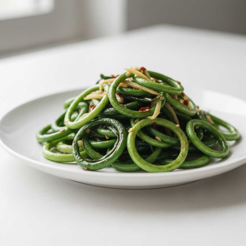 Garlic Scapes Stir-fry
