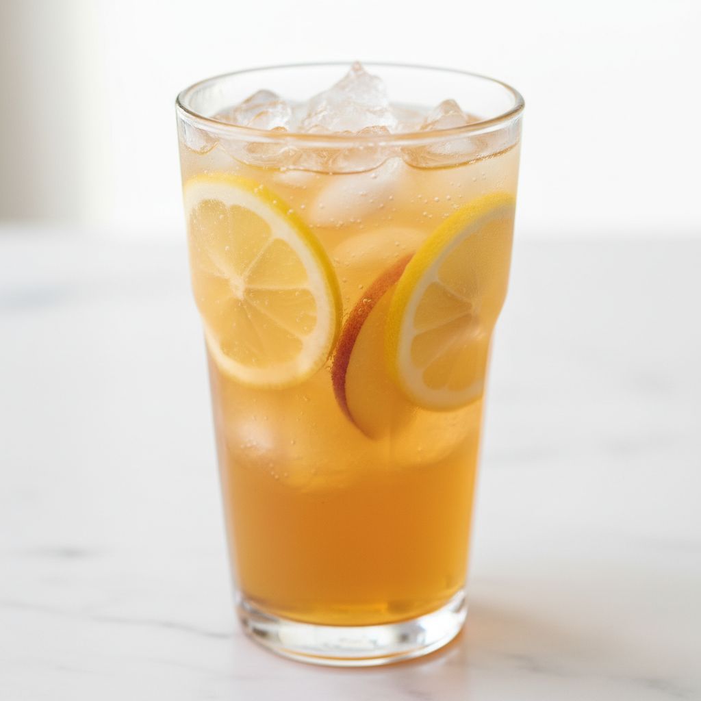 Ginger Peach Lemonade