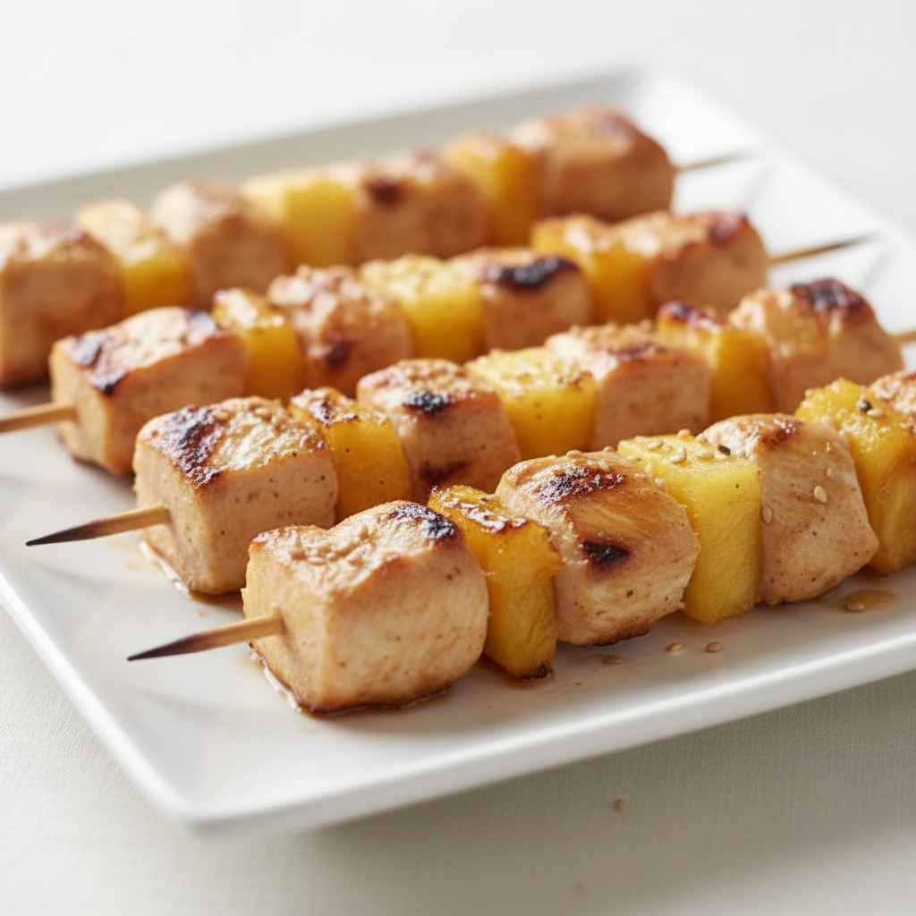 Grilled Pineapple Chicken Skewers