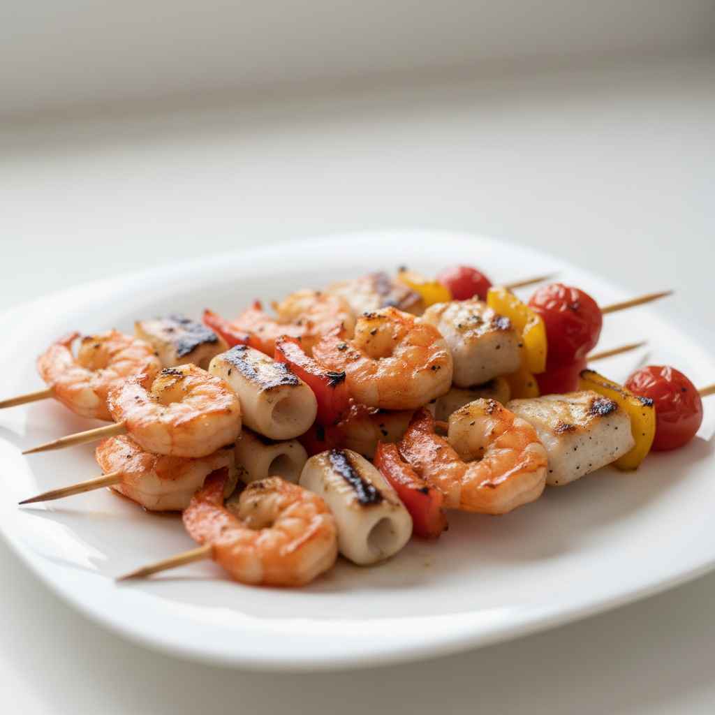 Grilled Seafood Skewers