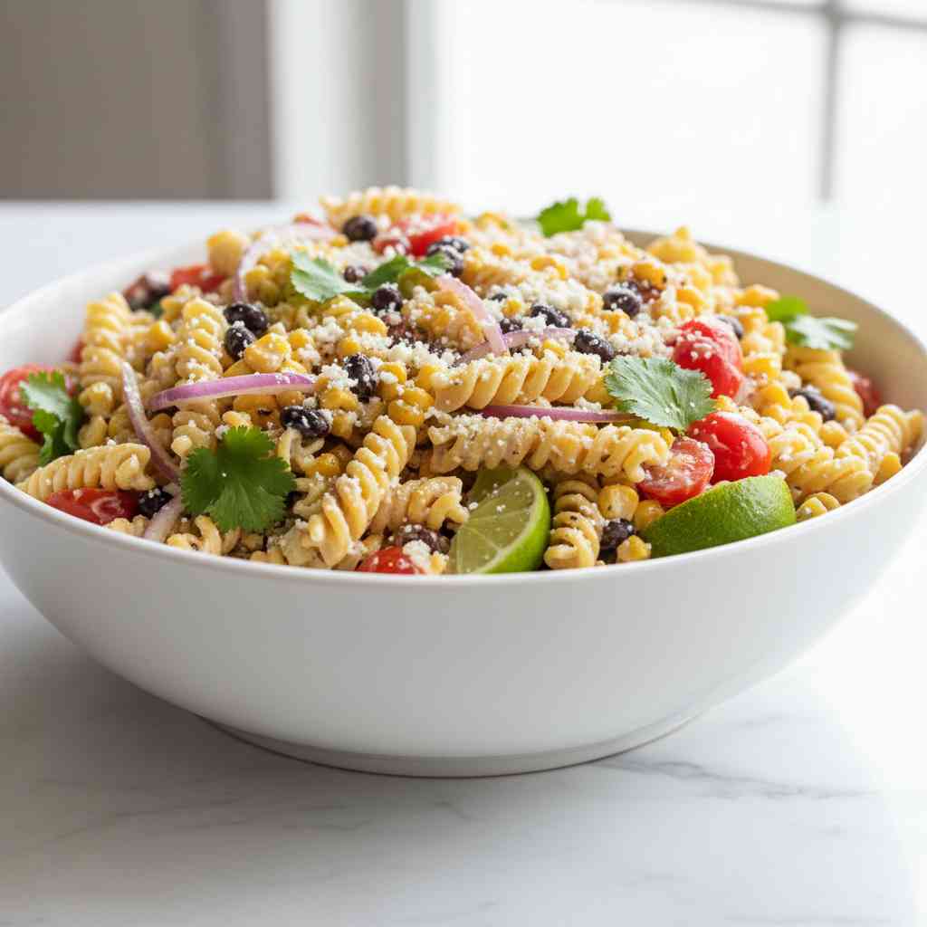 Healthy Street Corn Pasta Salad