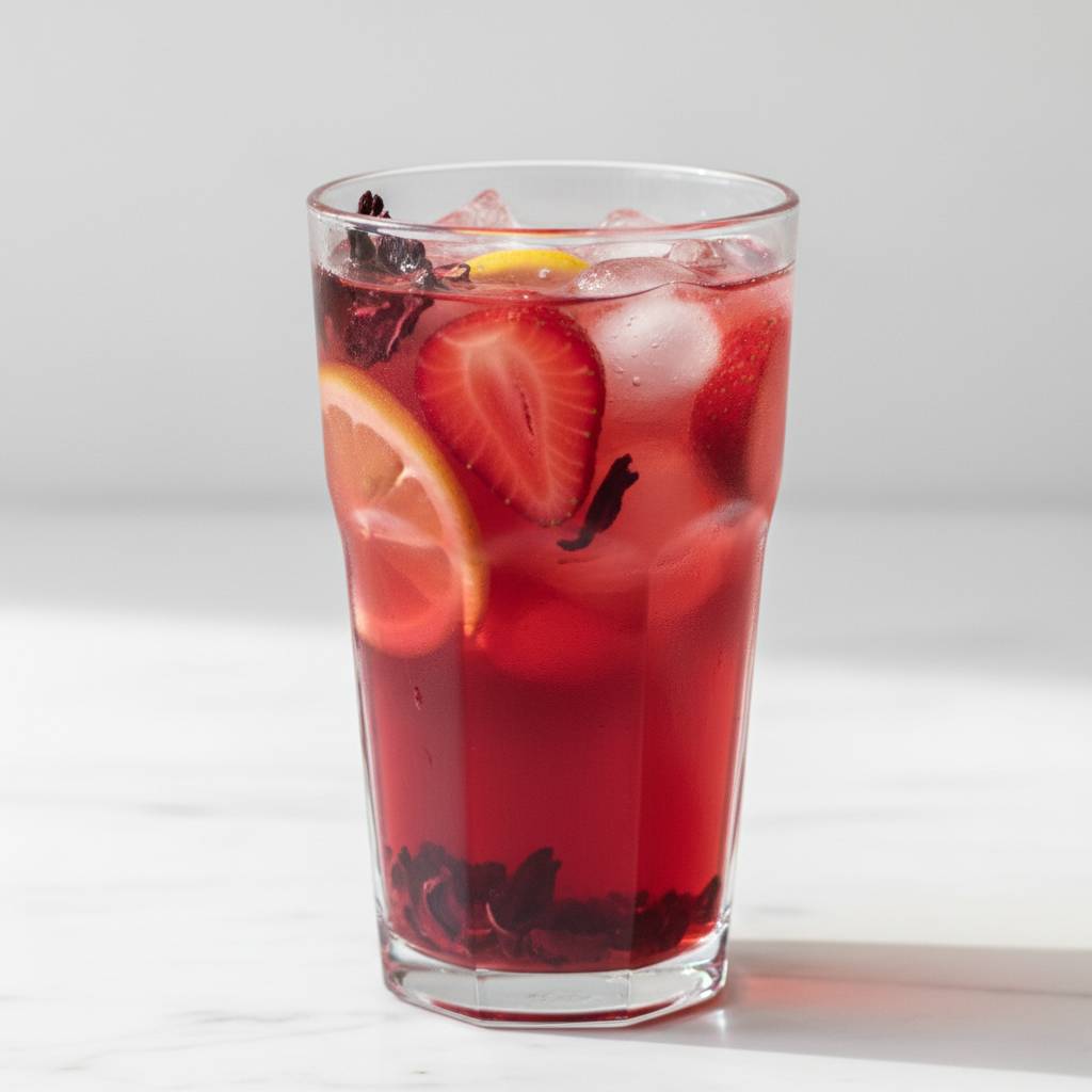 Hibiscus Tea Strawberry Lemonade