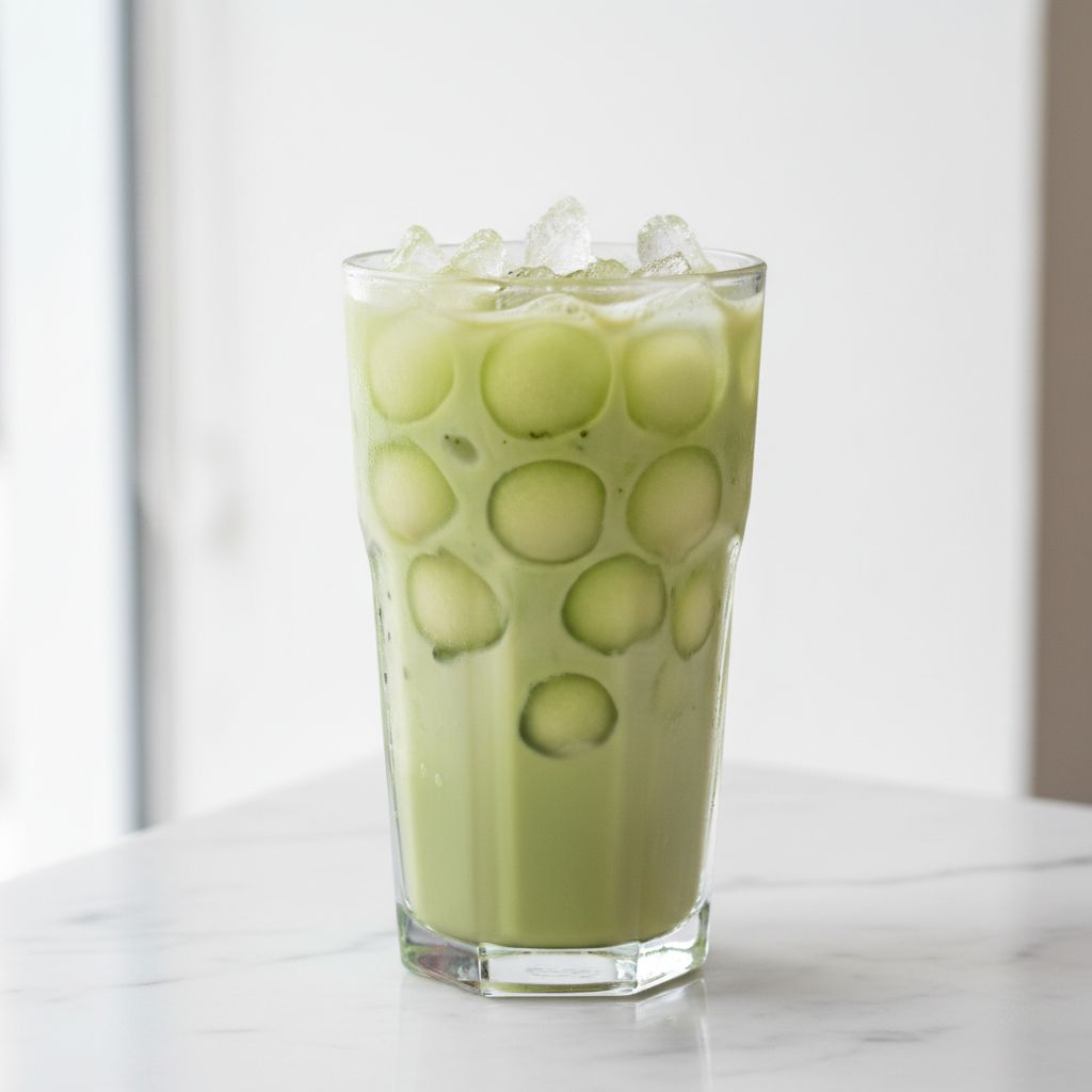 honeydew iced tea with green tea