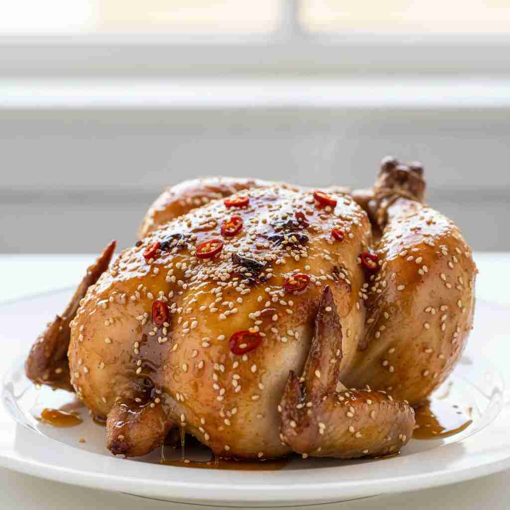 hot honey spatchcock chicken