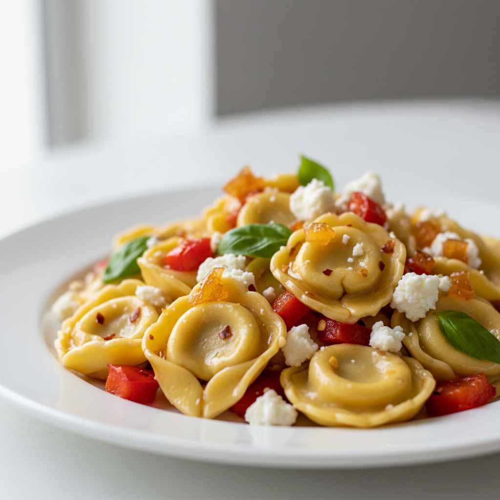 Hot Honey Tortellini Pasta Salad 2 Hot Honey Tortellini Pasta Salad