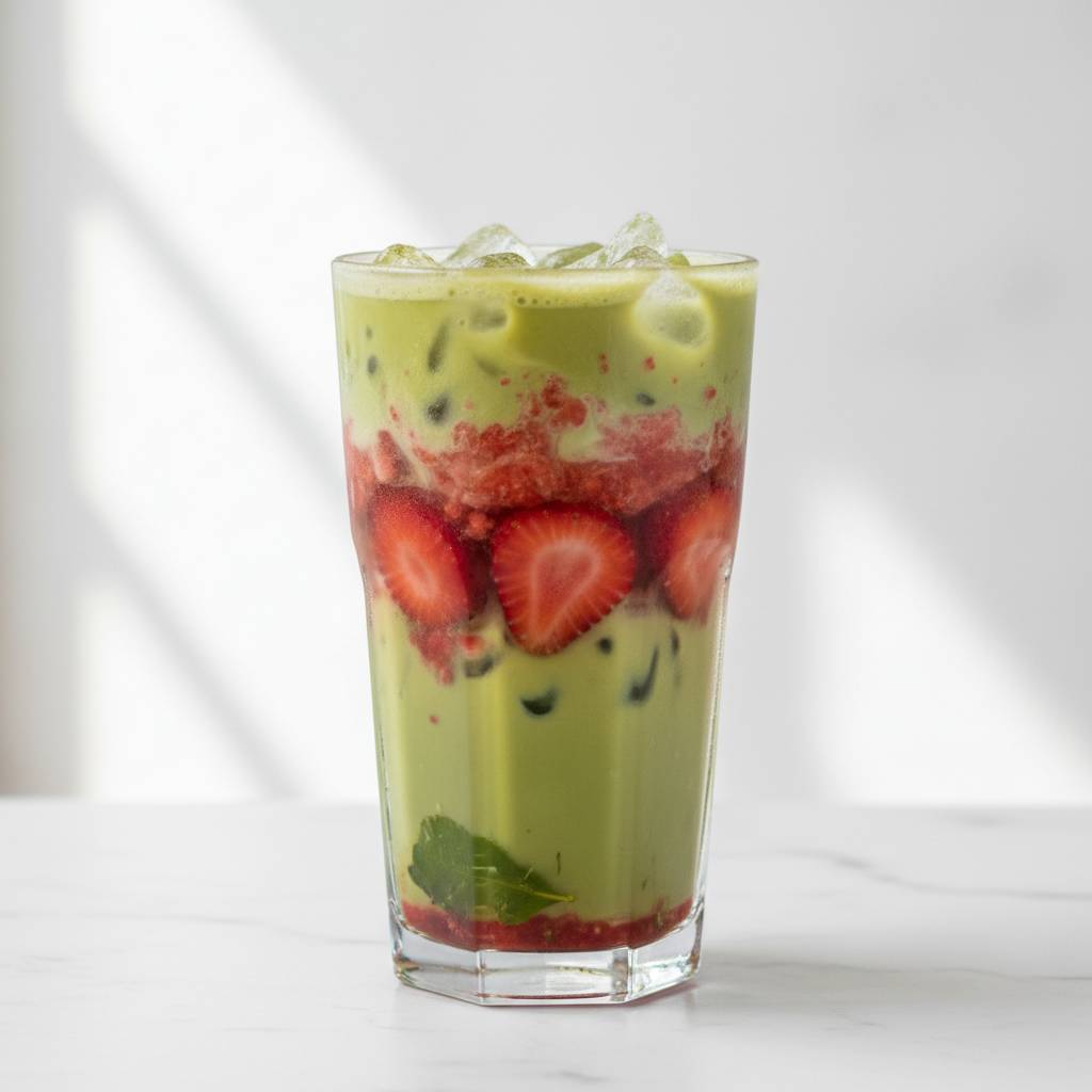 Iced Strawberry Green Tea