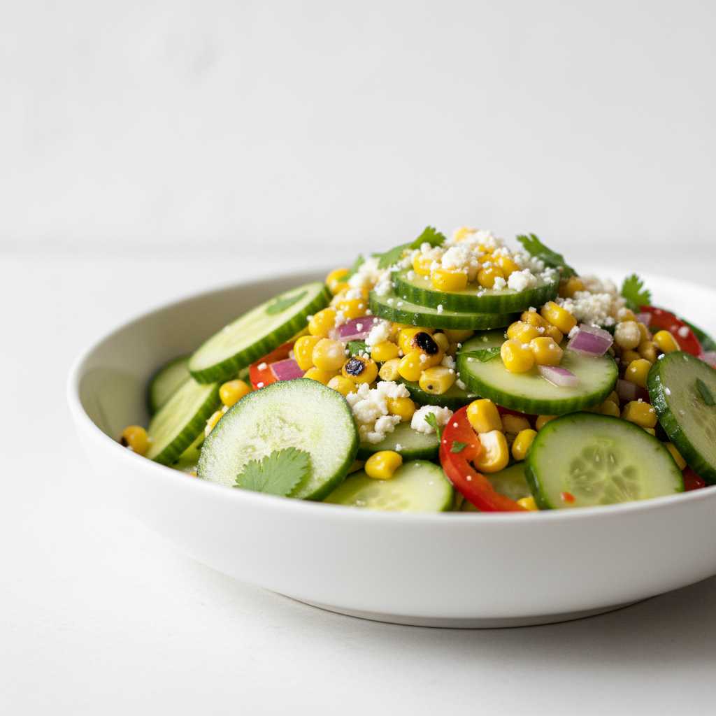 Mexican Cucumber Corn Salad