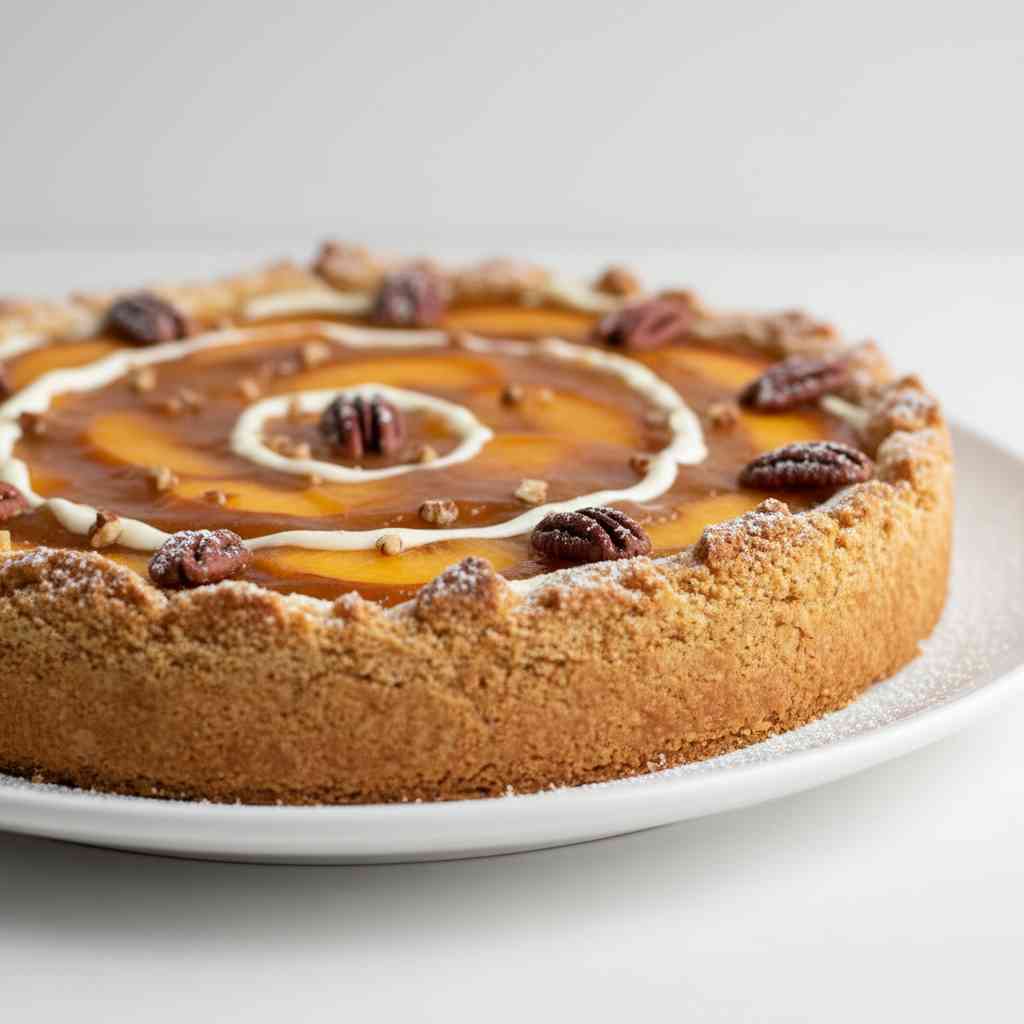 Peach Delight Pecan Crust 2 Peach Delight Pecan Crust