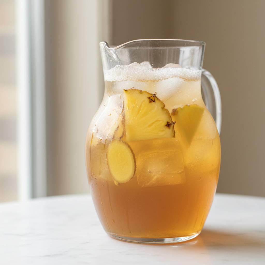 Pineapple Ginger Iced Tea