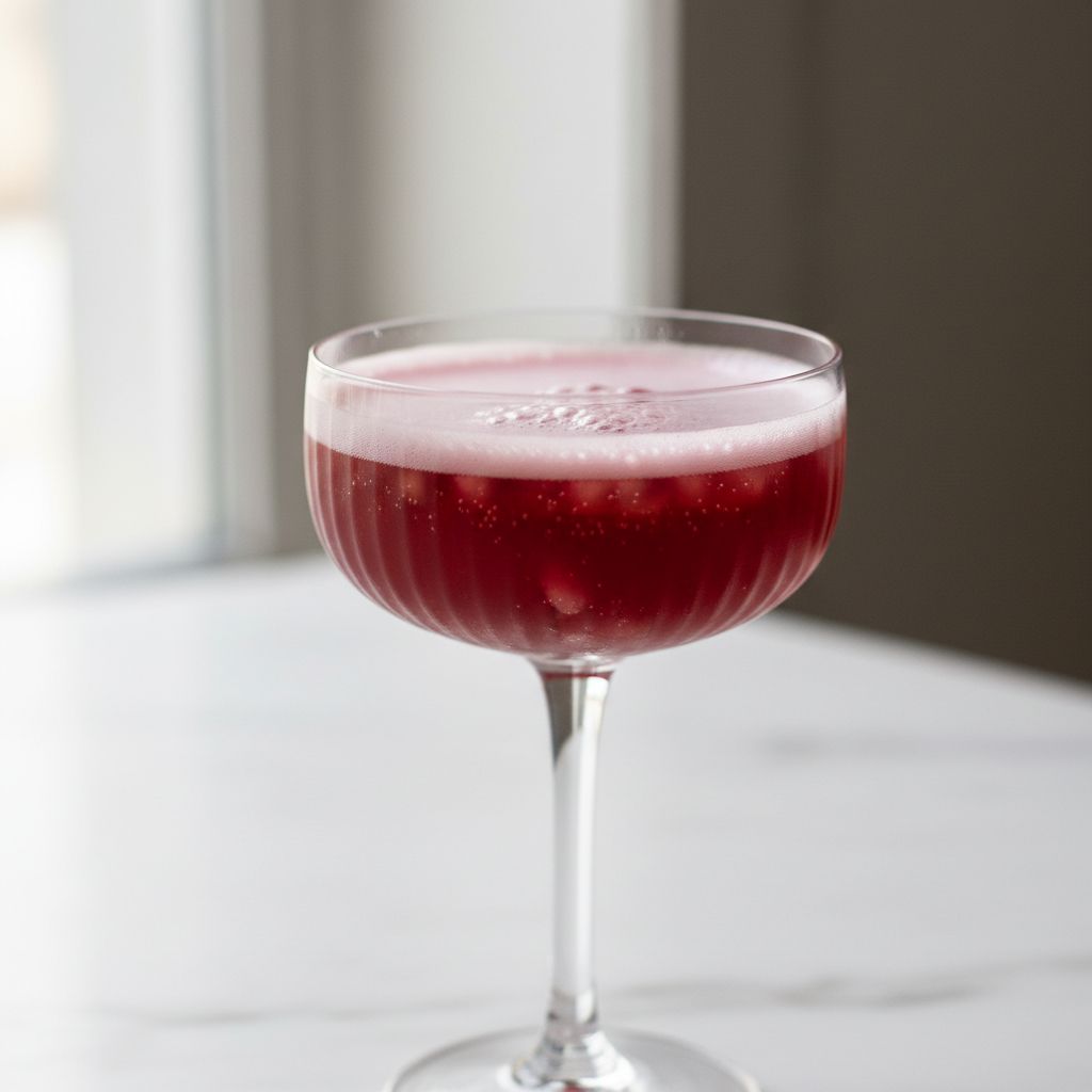 pomegranate spritz with prosecco