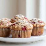 Rhubarb Oat Muffins
