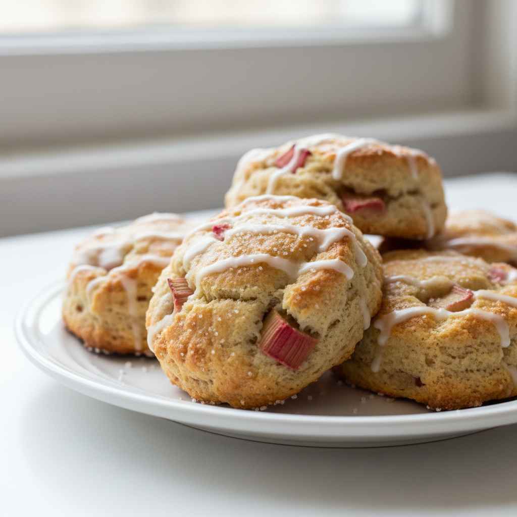 Rhubarb Scones