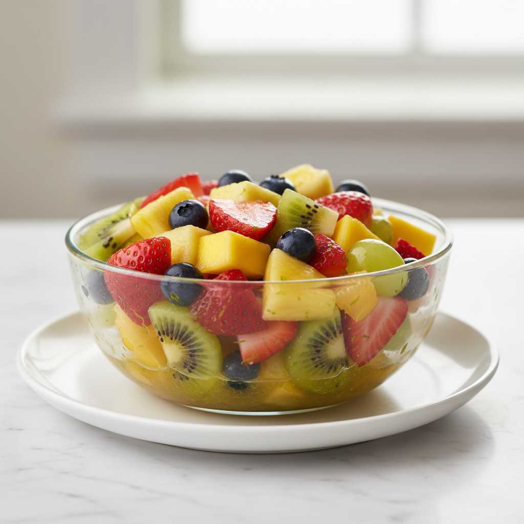 Simple Fruit Salad Honey Lime Dressing