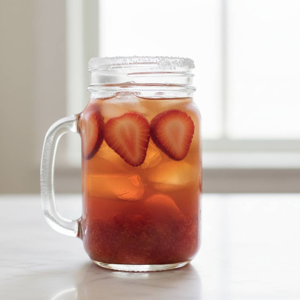 Southern Strawberry Sweet Tea 2 Southern Strawberry Sweet Tea