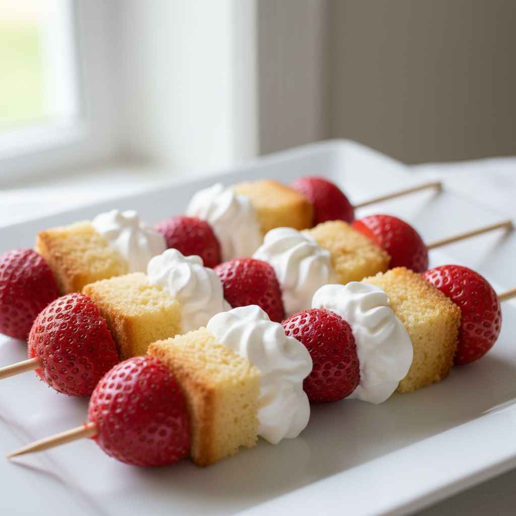 Strawberry Shortcake Kabobs Recipe 2 Strawberry Shortcake Kabobs Recipe