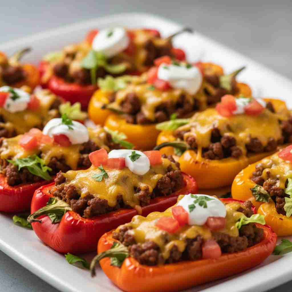 Taco Stuffed Mini Peppers