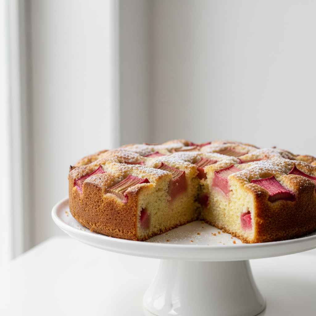 Tasty Rhubarb Cake