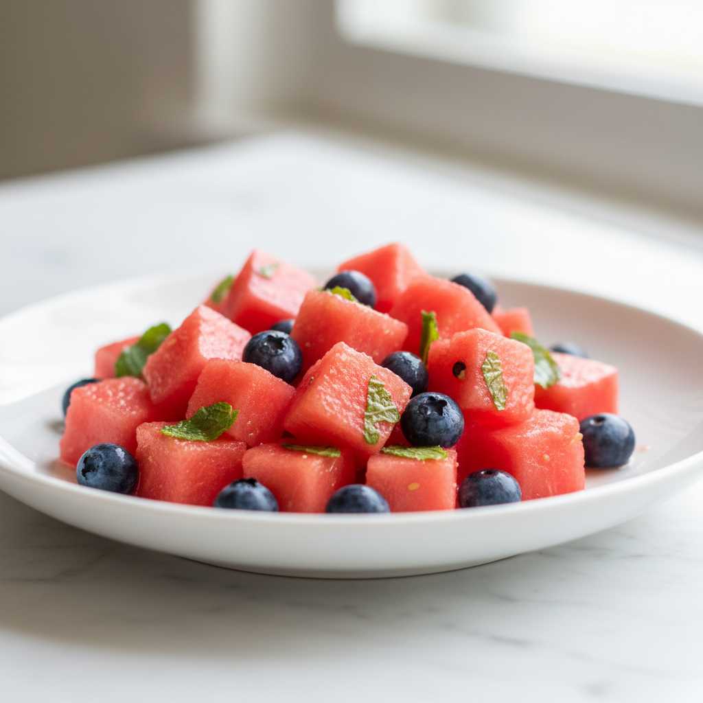 Watermelon Blueberry Salad