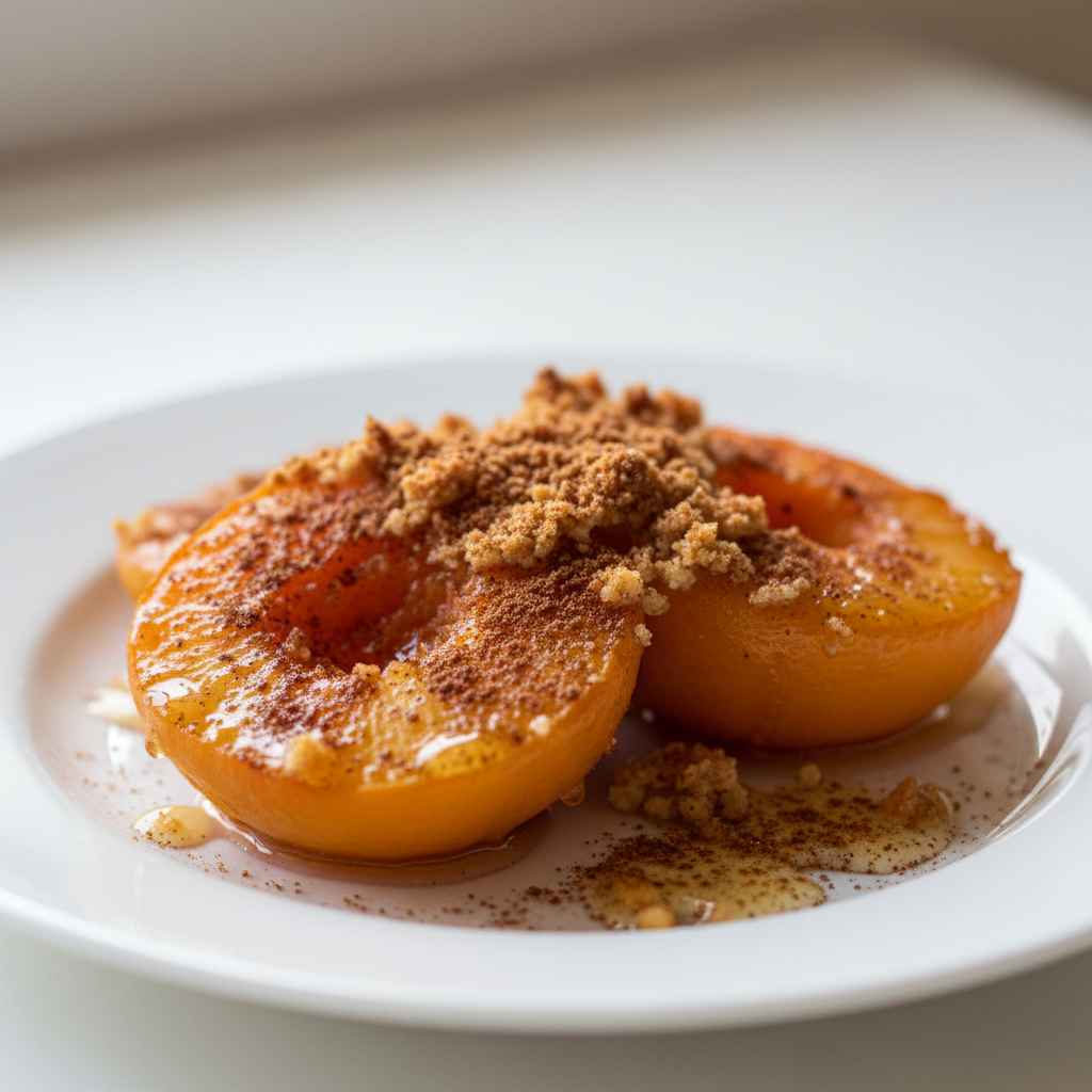 Baked Nectarines Cinnamon Honey Delight