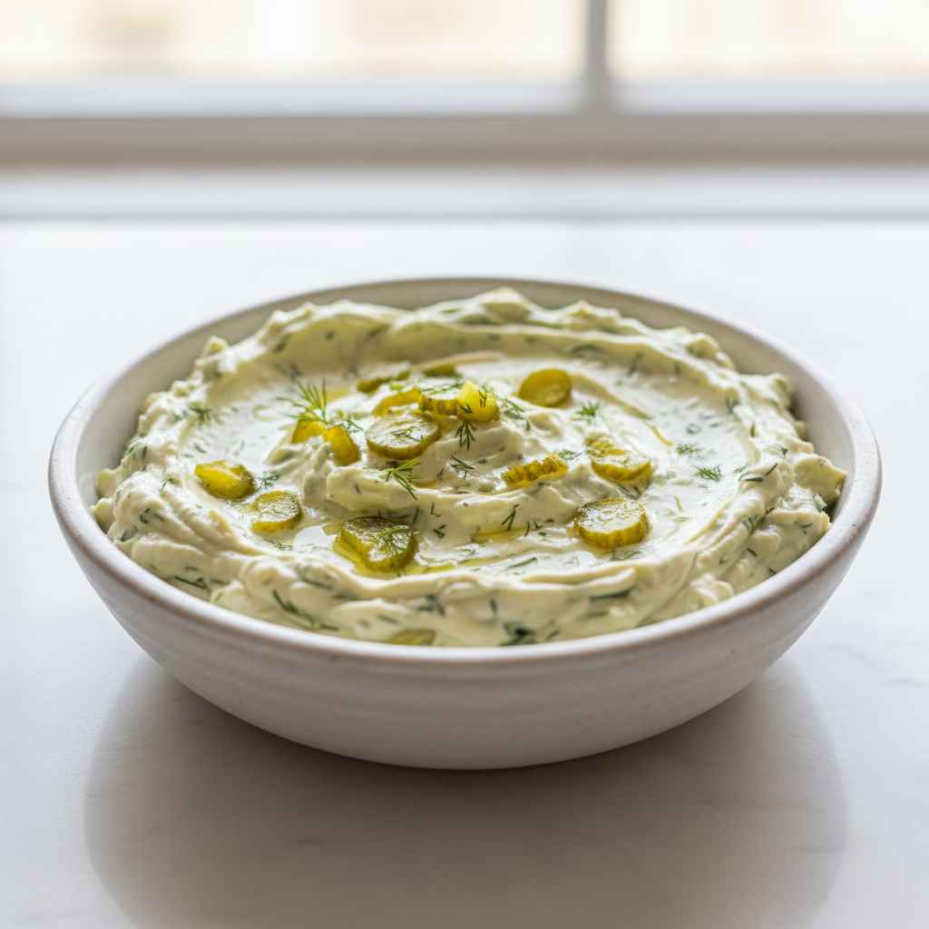 Dill Pickle Dip Creamy Easy Appetizer