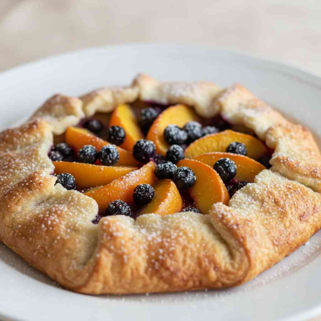 Easy Blueberry Galette Nectarines