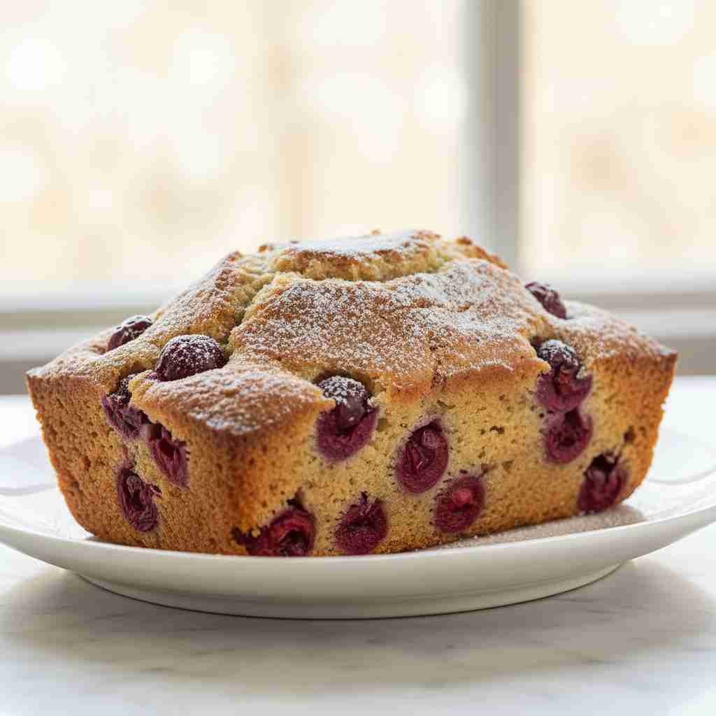 Fresh Cherry Loaf Cake 2 Fresh Cherry Loaf Cake