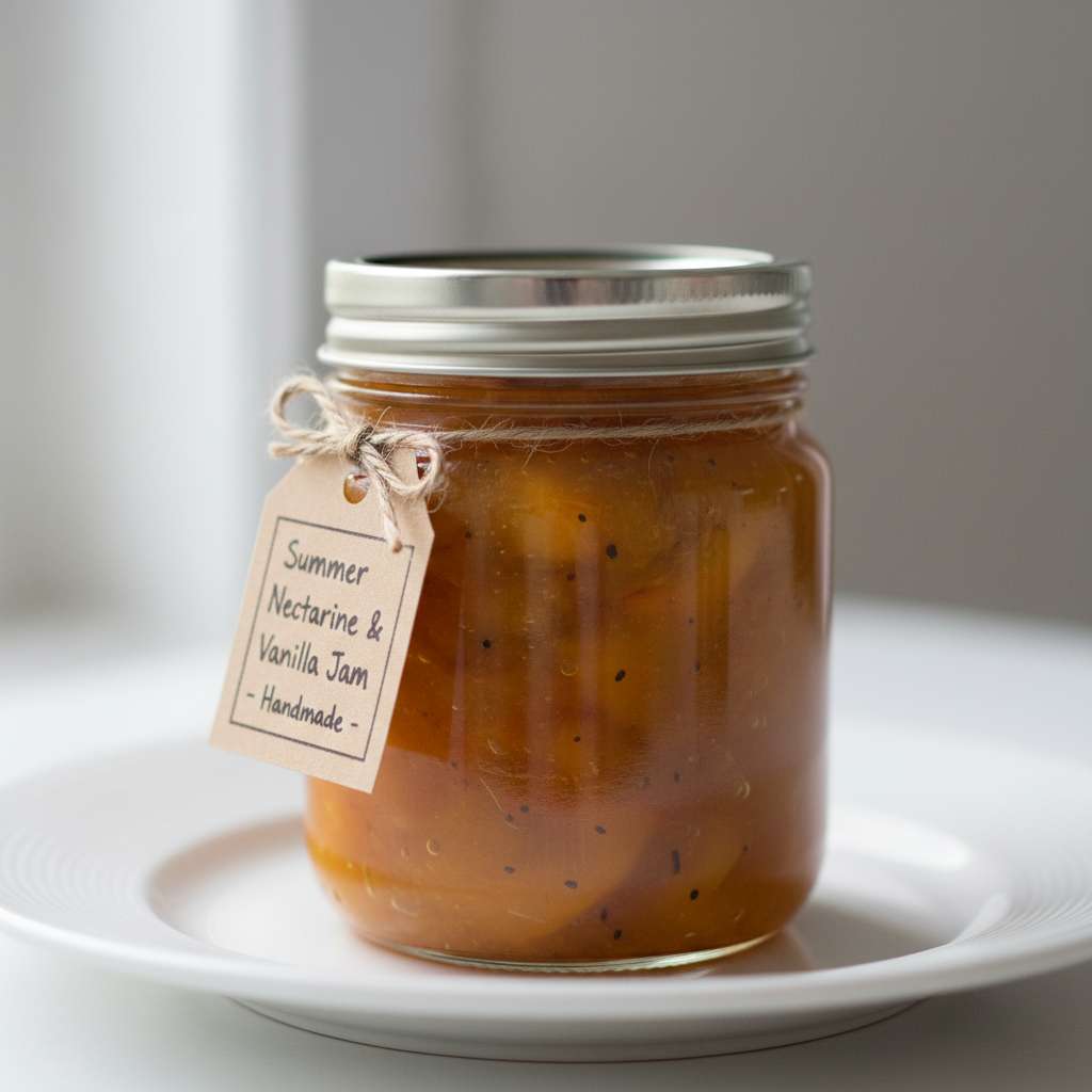 Fresh Summer Nectarine Vanilla Jam