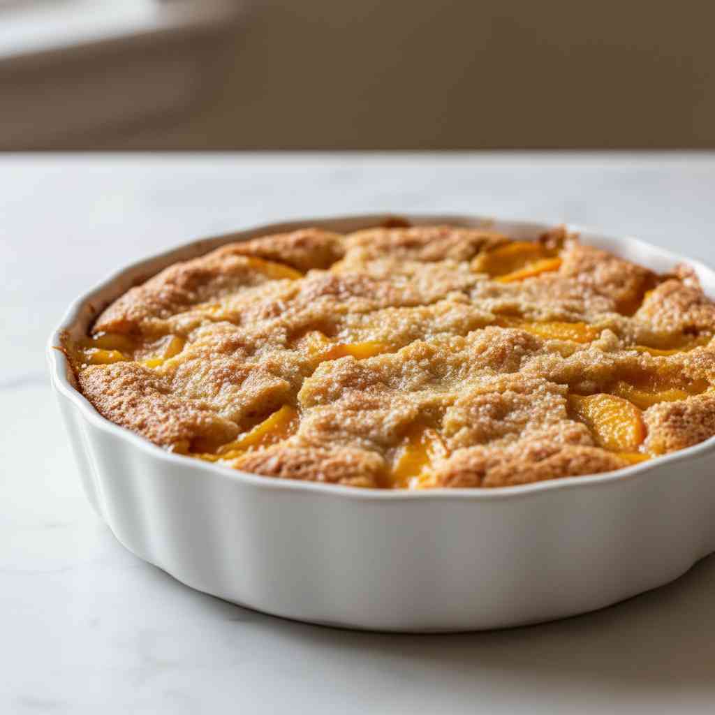 Golden Crust Nectarine Cobbler