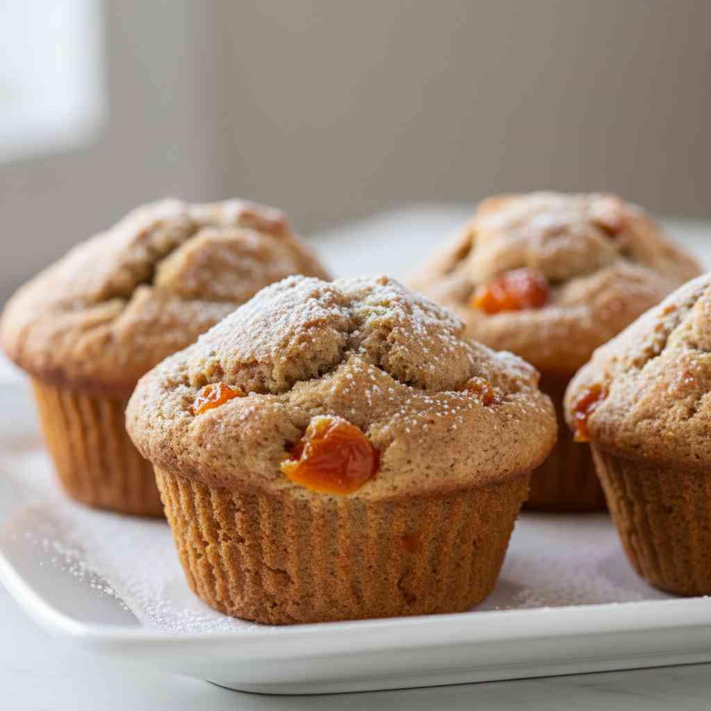 Homemade Ginger Apricot Muffins