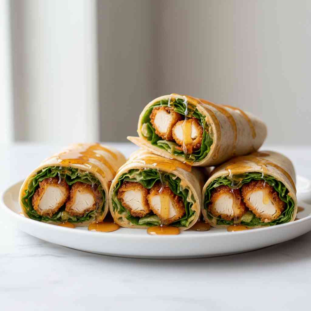 Hot Honey Chicken Wraps