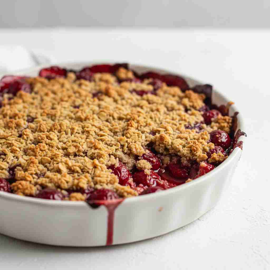 Irresistible Fresh Cherry Crisp