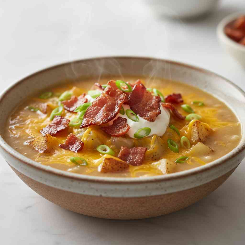 Loaded Baked Potato Soup - Traditional Country Recipe