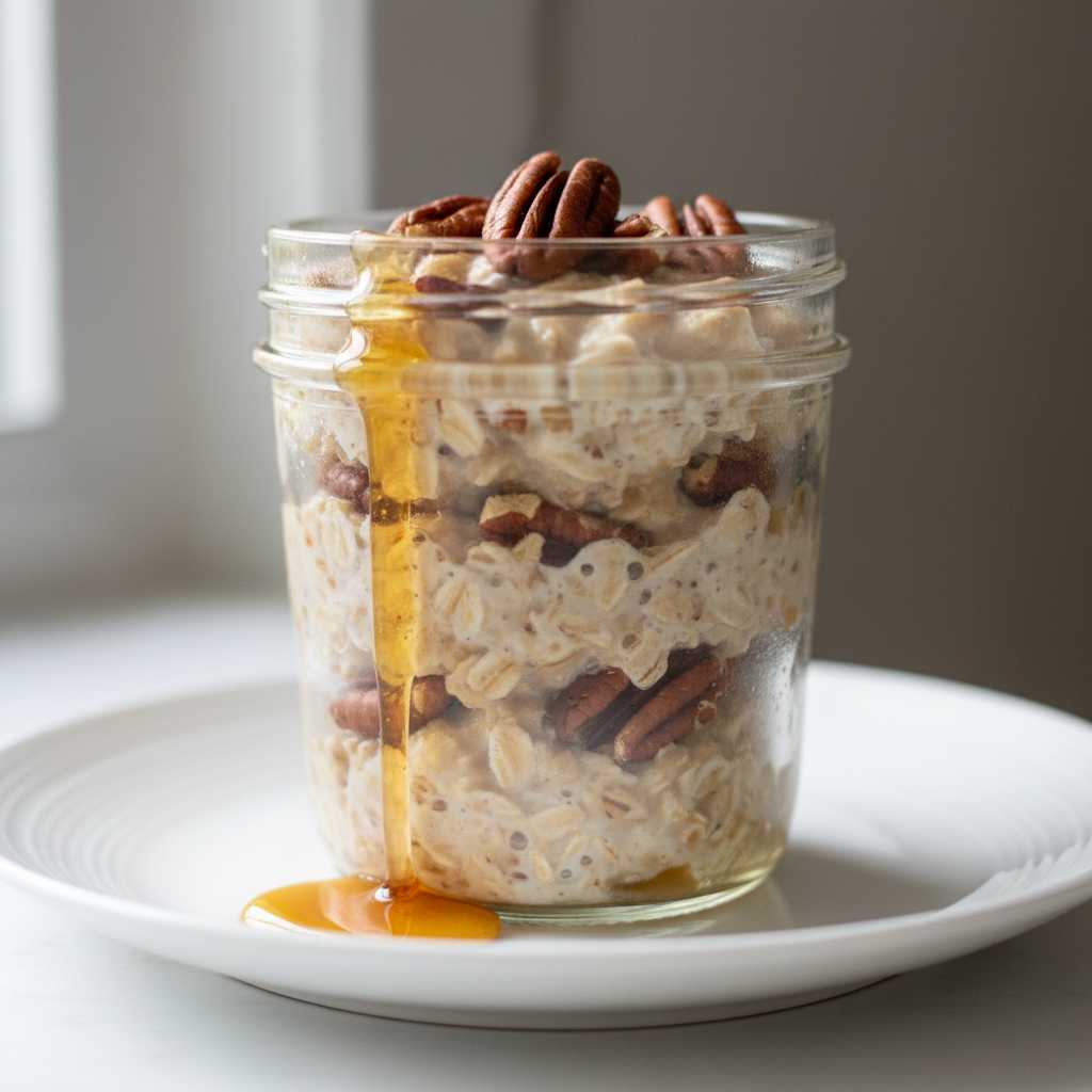 Maple Pecan Overnight Oats