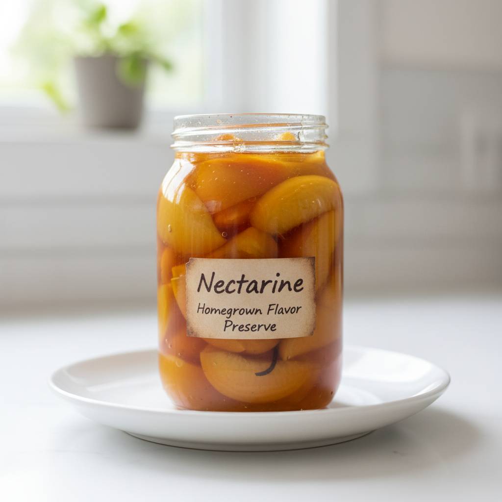 Nectarine Canning Preserve Homegrown Flavor