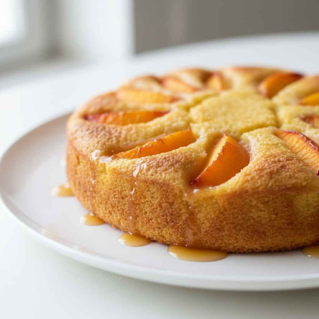 Nectarine Corn Cake
