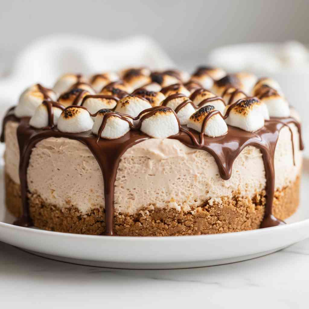 No Bake S’mores Cheesecake - Traditional Country Recipe