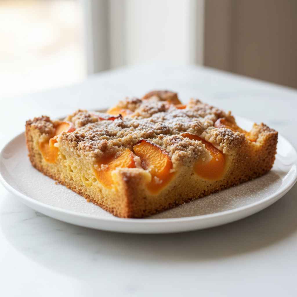 Quick Easy Apricot Buckle Dessert 2 Quick Easy Apricot Buckle Dessert