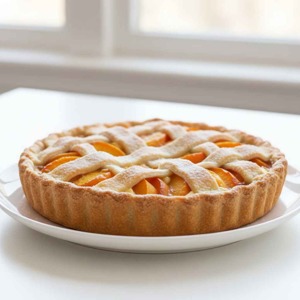 Summer Nectarine Vanilla Pie