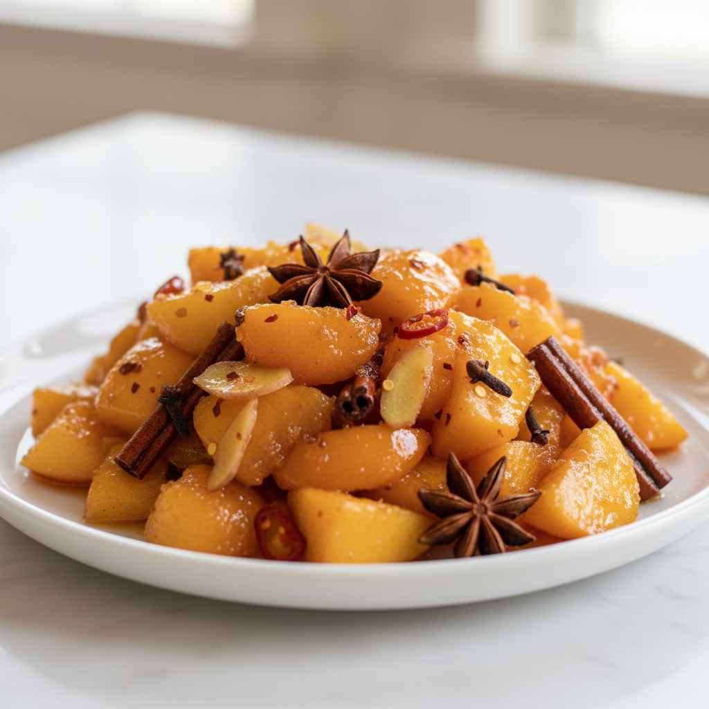 Sweet Spicy Nectarine Chutney
