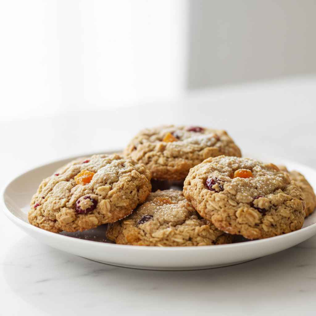 Tasty Cranberry Apricot Oatmeal Cookies