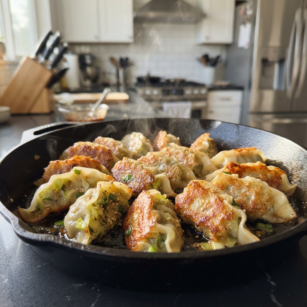 Easy Homemade Crispy Cabbage Dumplings Recipe