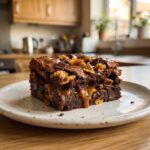 Fudgy Caramel Crunch Cornflake Brownies Recipe