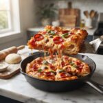 Homemade Buttery Flaky Puff Crust Pizza